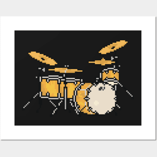 Pixel Custom Jazz Drums Posters and Art